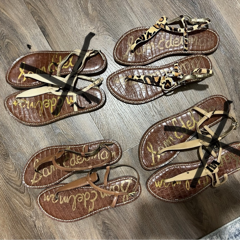 Sam Edelman Brown and Leopard Sandals- Gigi